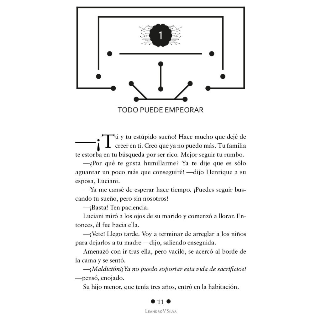 página em espanhol do livro Entre Mente do autor LeandroVSilva